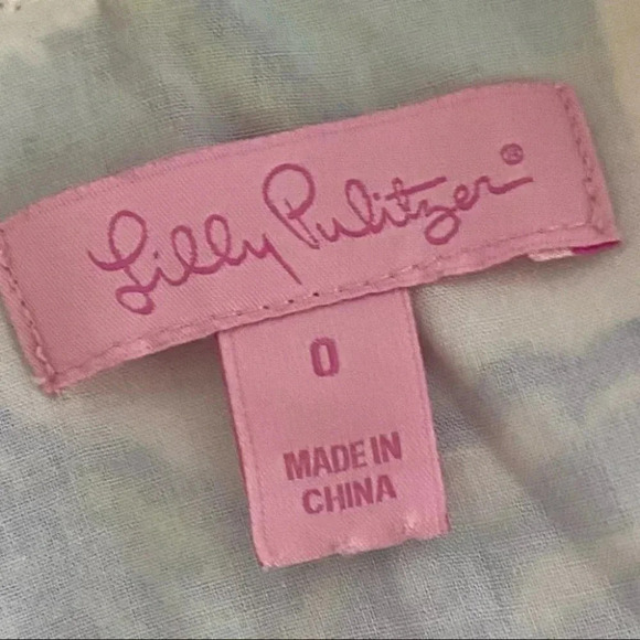 Lilly Pulitzer 0 dress Sandrine Shorely Blue tossing the line pearl fit‎ + flare - Picture 10 of 12